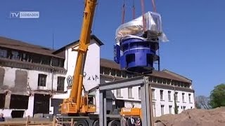 Wasserkraftwerk in Offenburg erhält Turbine