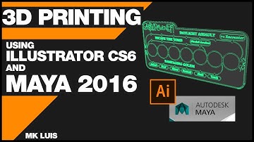 From Illustrator to Maya to 3D Printed