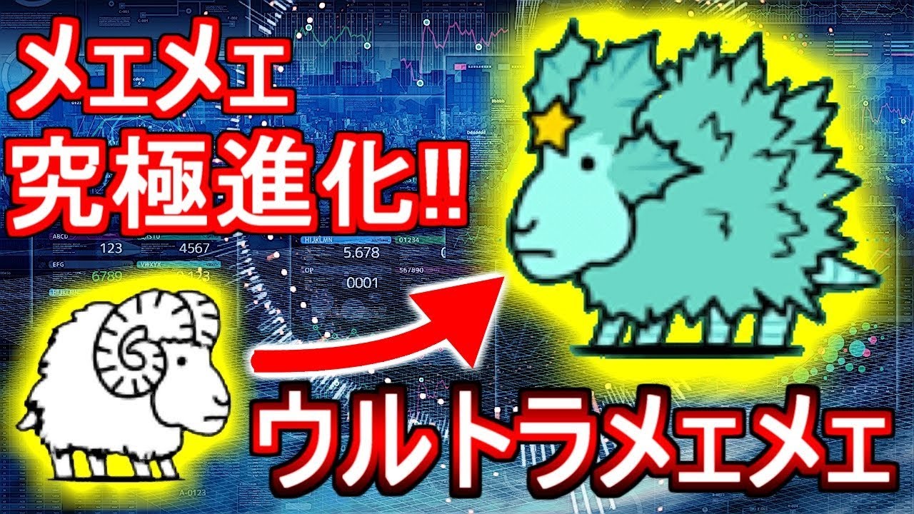 なんだこいつ メェメェがウルトラメェメェになっちゃった にゃんこ大戦争実況re 387 Youtube