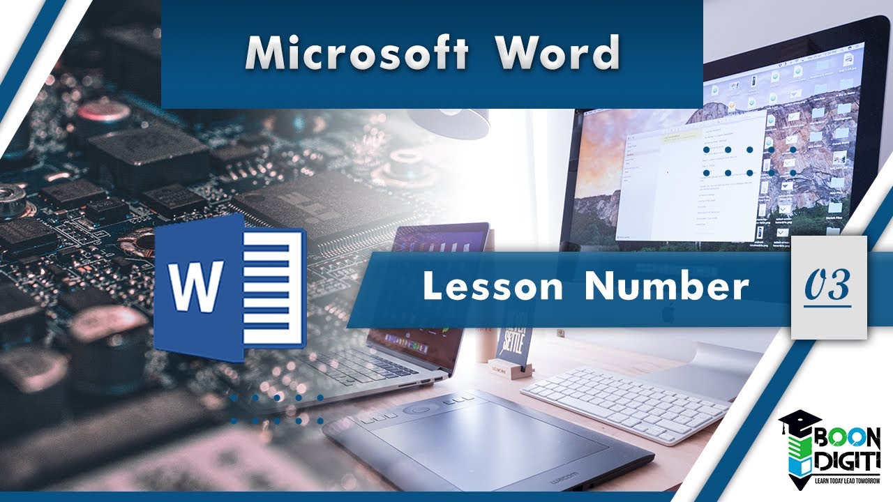 Lesson 05 - MS Word (3/8) - YouTube