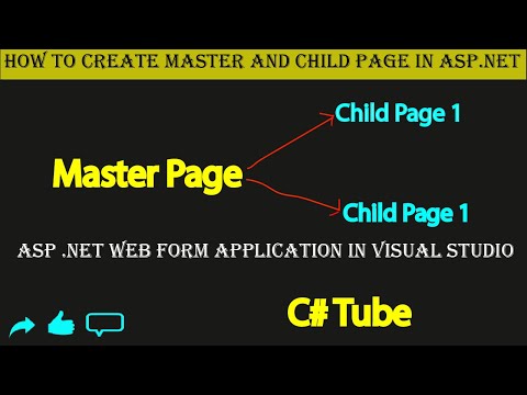 How to Create Master and Child Page in asp net web forms