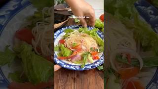 Glass noodle salad for the hot weather. Thai vegan noodle recipe
