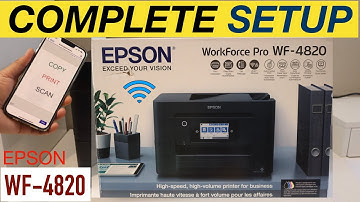 Epson WorkForce WF-4820 Setup, Install Ink, load Paper, Wireless Setup Review.
