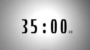 35 minutes COUNTDOWN TIMER with voice announcement every minute