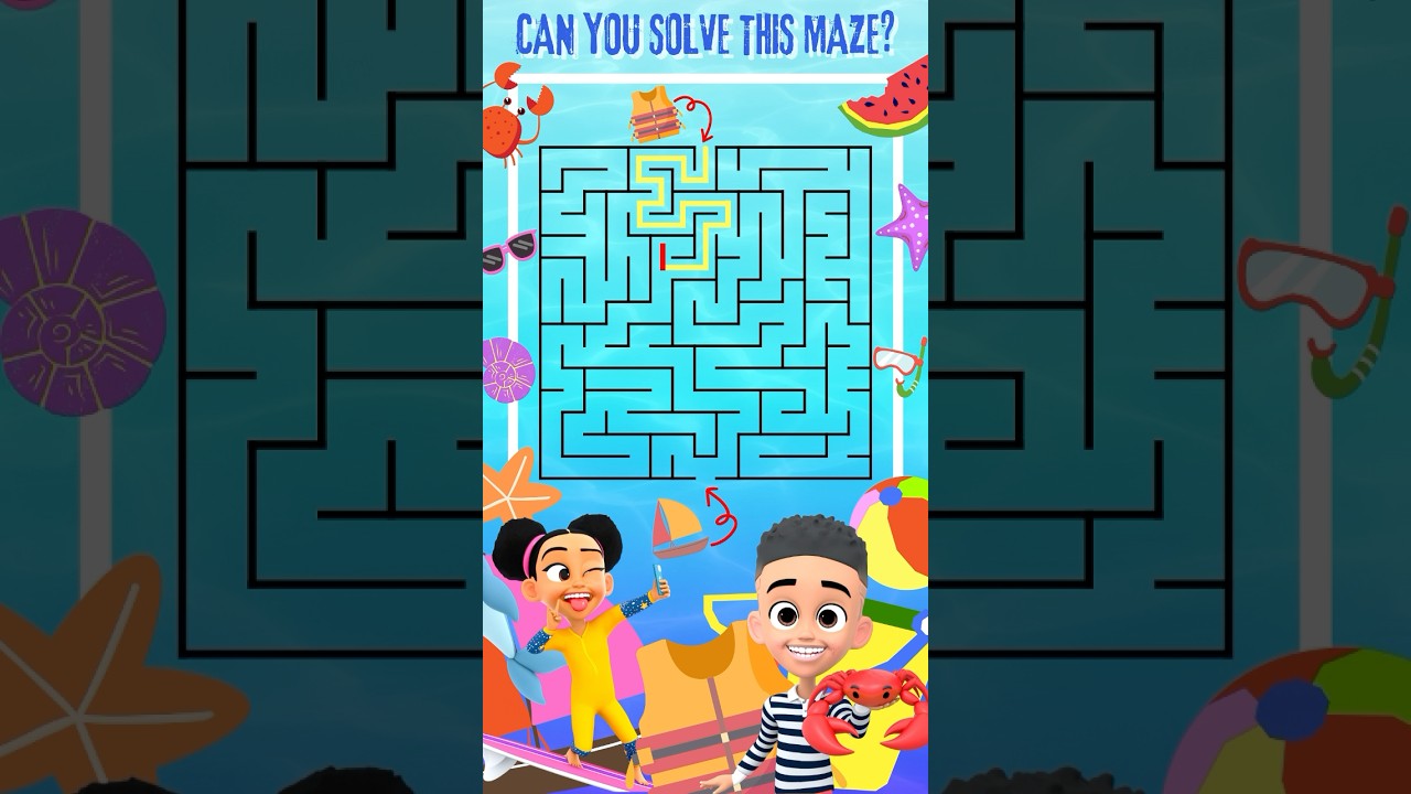 🧩 OmoBerry Game Time: Water Safety Maze Brain Break 