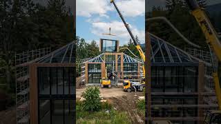 This Modern Home Construction Process is Insane! #architecture #housedesign #timelapse
