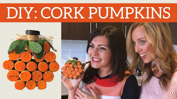DIY: 'Cork Pumpkins' very EASY and awesome fall de...