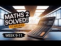 🔥 MATHS 2 | Weeks 9-11 | IIT MADRAS - GRADED ASSIGNMENTS SOLVED ! #iitmadras #maths2 #datapocalypse