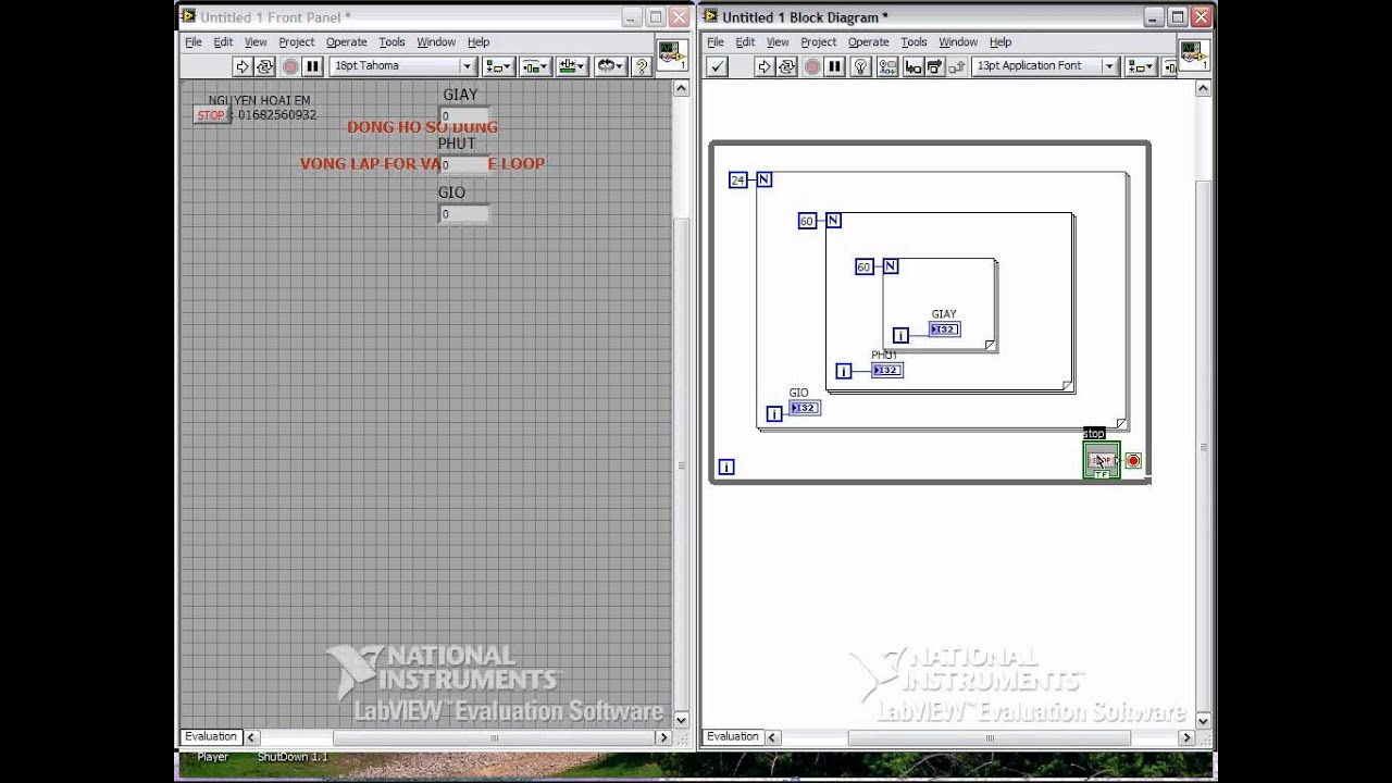 DONG HO SO LABVIEW 8.5 FOR LOOP VA WHILE LOOP.avi - YouTube