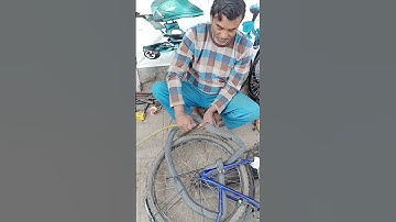 cycle ki tube mein kitne sare puncture 😲😲