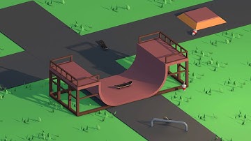 Skate video animation | Cinema 4D