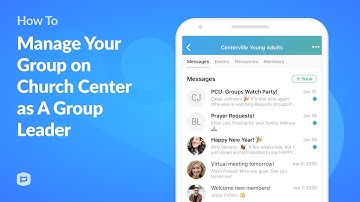 How to Manage Your Group on Church Center as A Group Leader