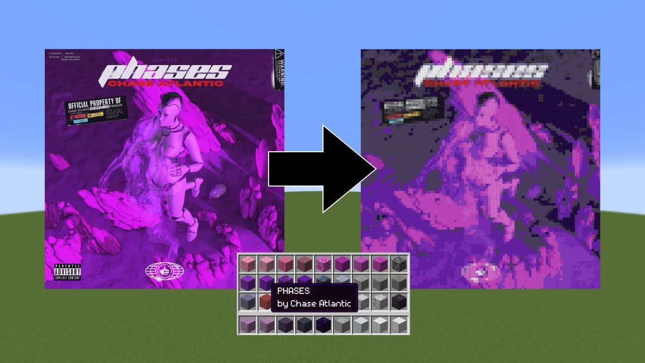 I built "PHASES" by Chase Atlantic in MINECRAFT