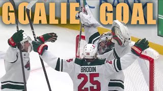 Filip Gustavsson Scores First GOALIE GOAL In Wild History - 2BC Reacts