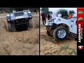 Steep Offroad pit in Mahindra Thar, Maruti Gypsy, Isuzu V-Cross