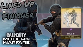 Lined Up Finishing Move (INFILTRATOR BUNDLE) | Call of Duty Modern Warfare