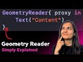 Geometryreader in swiftui  size and coordinate space