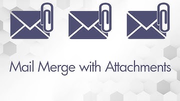 How to Mail Merge with attachment in Word