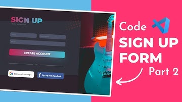 Coding a Sign Up Form | Daily UI 001