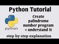 Master python : Palindrome program with explanation in Hindi | things you should know #codewithharry