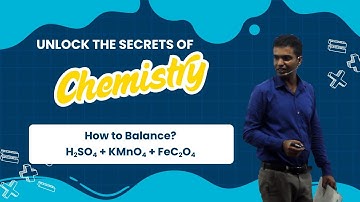 How to balance the reaction between KMnO4 and FeC2O4 in the presence of H2SO4?