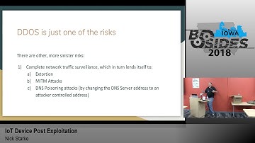 BSides Iowa 2018: "IoT Device Post Exploitation"