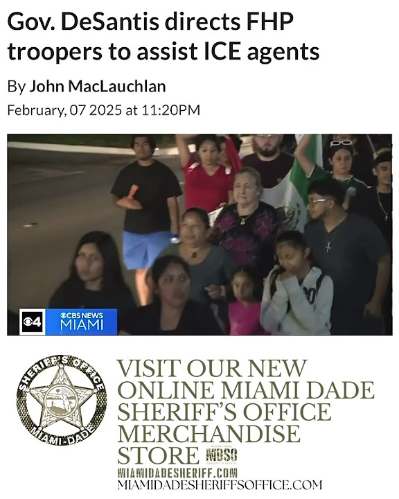 Governor desantis directs fhp to assist ice agents in immigration