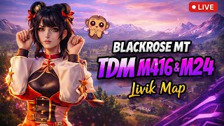 PUBG MOBILE LIVE  Last Man Standing TDM 😱 Custom Room Survival | BLACKROSE MT