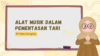 Fungsi alat musik dalam pementasan seni tari