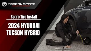 How do I install a spare tire on a 2021-2024 Hyundai Tucson Hybrid | Presented by Modern Spare Hyundai Tucson Jacking Points