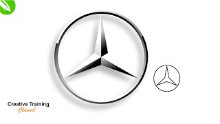Mercedes Brand Logo Design Coreldraw Tutorial