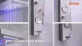 VEVOR Shower Panel System: Transform Your Bathroom with 6 Modes & LED Display!
