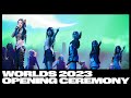 Worlds 2023 finals opening ceremony presented by mastercard ft newjeans heartsteel and more