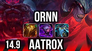 ORNN vs AATROX (TOP) | 6 solo kills, 500+ games, 30k DMG | NA Master | 14.9