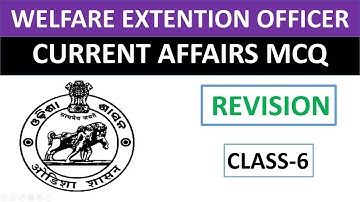 WEO CUREENT AFFAIRS MCQ CLASS - 6 BY VIDWAN COMPETITION