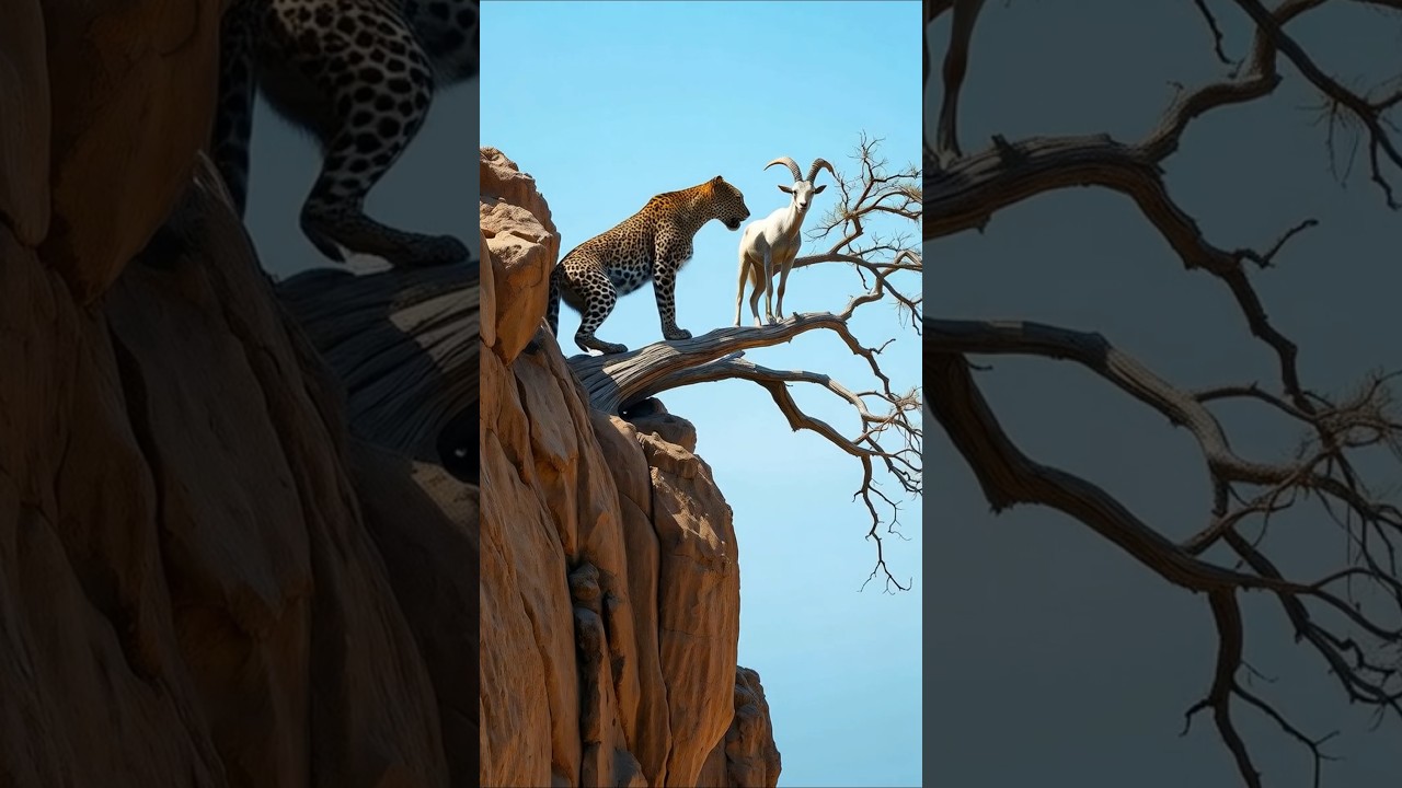 Leopard vs. Goat: A Surprising Encounter! 
