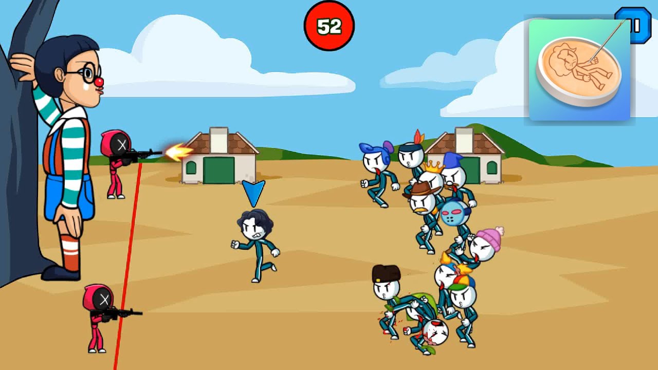 Squid Game BADUT DOLL Version - Stick Challenge Game Survival Mgif Studio Trailer Part. 2