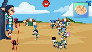 Squid Game BADUT DOLL Version - Stick Challenge Game Survival Mgif Studio Trailer Part. 2 screenshot 3