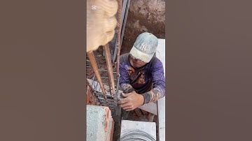 Tie rebar column #shorts #shortsfeed #skills