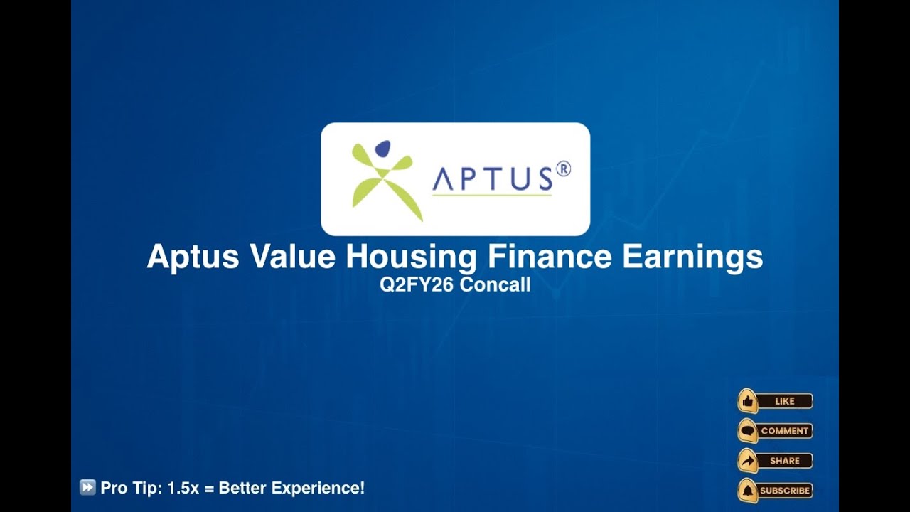 Aptus Value Housing Finance Q2FY26 Earnings Concall - YouTube