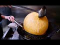 Amazing Japanese street food | GIANT SESAME RICE DUMPLING BALL Japanese sweets