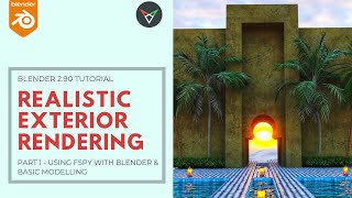 Realistic Exterior Rendering Tutorial in Blender 2.90 | Part  : Using Fspy and Basic modelling