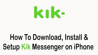 How To Download, Install and Setup Kik Messenger on iPhone (2022) screenshot 1
