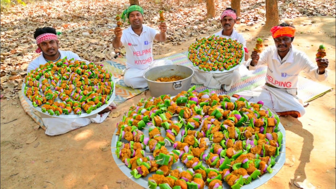 Chicken kathi kabab recipe || Famous kathi kabab cooking for village people || Helping kitchen