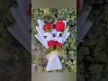 Handcrafted Crochet rose and lily bouquet, mad with love #crochet #handmaderoses #flowergift