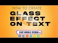 How to Create a Stunning Glass Text Effect in Pixellab | Step by Step Tutorial