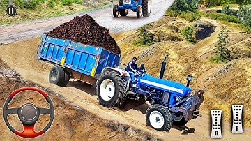 Real Tractor Trolley Cargo Farming Simulation Game - Android Gameplay