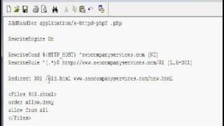 How to do a 301 Redirect using ht.access files
