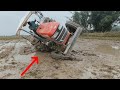 Tractor Suddenly Launches Into the Air During Field Work | Shocking Moment