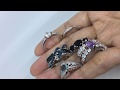 ⚓ Cincin Emas Putih Batu Hitam